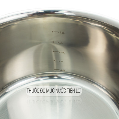 Nồi Inox 3 lớp đúc liền khối Kalpen Kazler 20cm dung tích 3.7L hàng Đức - Hàng chính hãng