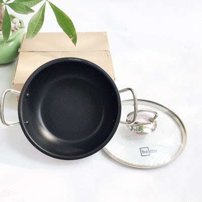 Nồi Kho Cá 3 Đáy Chống Dính 20cm Fivestar ( tặng 2 vá canh) - Hàng Loại 1 Chính Hãng