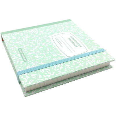 Sổ Weekly Plan Khổ Vuông 144 Trang 130gsm + Kèm Sticker Composition Collection - Crabit Notebuck 1595 - Xanh Mint