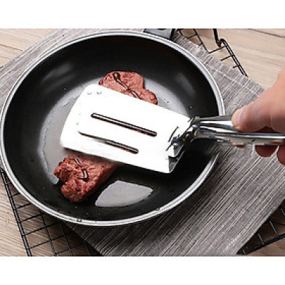 Xẻng Kẹp gắp thực phẩm Kẹp gắp lật chiên nướng đồ ăn bằng INOX 304 Cao Cấp 