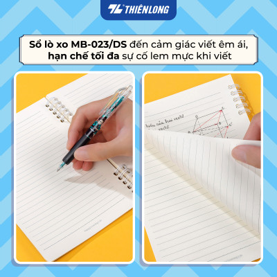 Sổ lò xo đường kẻ ngang A5 nhân vật Demon Slayer Thiên Long MB-023/DS