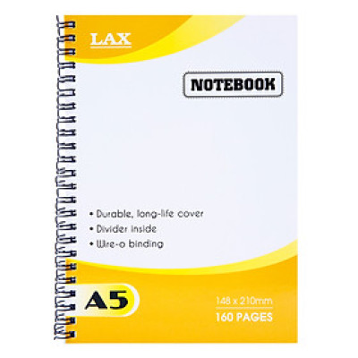 Sổ Lò Xo A5 LAX 160 Trang Bìa Giấy