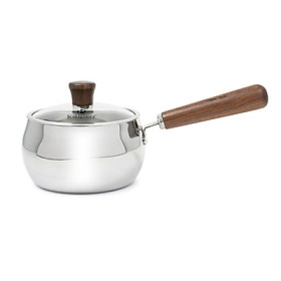 Quánh Inox 3 lớp đúc liền khối miệng rót Kalpen Baby Rinmer size 14cm, bảo hành 5 năm