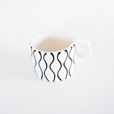 Ly Cà Phê Morning 04 - Họa Tiết Sóng