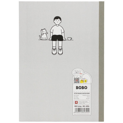 Tập Haplus BoBo - Kẻ Ngang - 200 Trang 60gsm - Hải Tiến 6904 (Mẫu Bìa Giao Ngẫu Nhiên)
