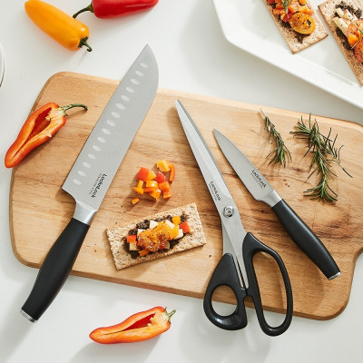 Bộ dao kéo nhà bếp Lock&Lock bằng thép không gỉ CKK303 CKK304 CKK305 - Hàng chính hãng chống ăn mòn - JoyMall