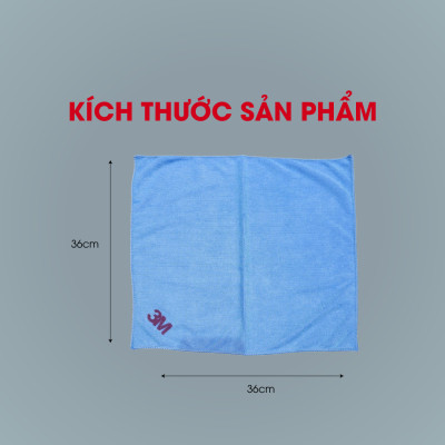 Khăn lau đa năng cao cấp 3M xanh dương 36cm