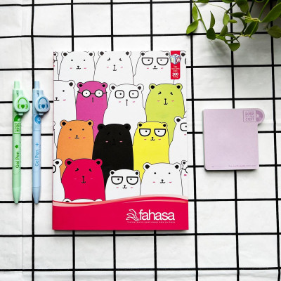 Combo 5 Tập Học Sinh Family 4 Ô Ly 200 Trang ĐL 80g/m2 - FAHASA (Mẫu Màu Giao Ngẫu Nhiên)