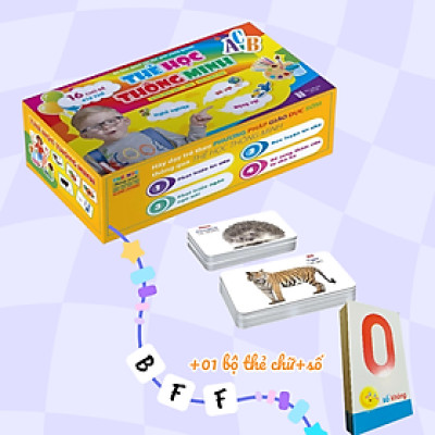 Bộ Thẻ Học Thông Minh 416 Thẻ 16 chủ đề (Song ngữ Việt Anh)