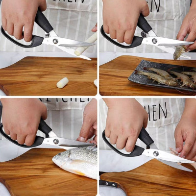 Kéo cắt gà cao cấp Hàn Quốc 24.3cm thép sắc bền không gỉ