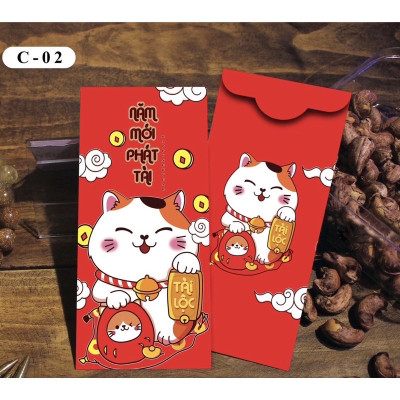 Combo 100 bao lì xì ì Tết  hàng đẹp nhiều mẫu mới , vô cùng xinh xắn và cute 