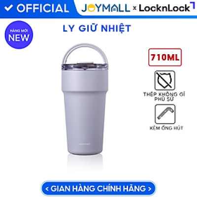 Ly Giữ Nhiệt Locknlock LocknLock LHC4416 710ml, LHC4419 900ml Thép Phủ Sứ, Hàng Chính Hãng, Kèm Ống Hút - JoyMall
