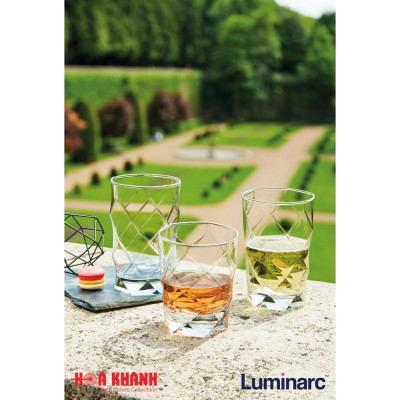 Ly uống nước thủy tinh Louvre 350ml - N1807 - Bộ 6 ly