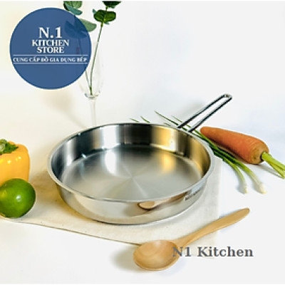 Chảo inox cao cấp Korkmaz Perla 24cm- A1659 - Hàng Chính Hãng