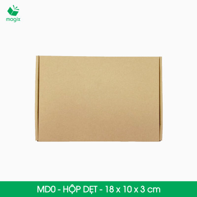 MD0 - 18x10x3 cm - 25 Thùng hộp carton trơn đóng hàng