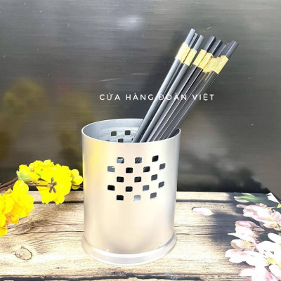 Ống vắt đũa muỗng, ống đựng đũa muỗng tiện lợi hình oval sang trọng - Nhôm dày C.Lượng 14cm. Chuyên phục vụ Sp Gia dụng,