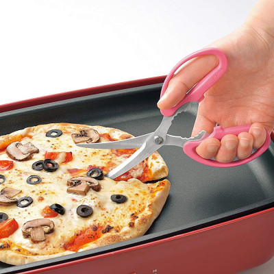 [CHÍNH HÃNG] Kéo nhà bếp đầu cong siêu sắc bén Shimomura Yaki Party - Hàng nội địa Nhật Bản