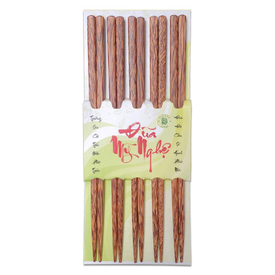 Đũa Gỗ Dừa Tiện Đầu  - Đồ Dùng Nhà Bếp Thủ Công Mỹ Nghệ