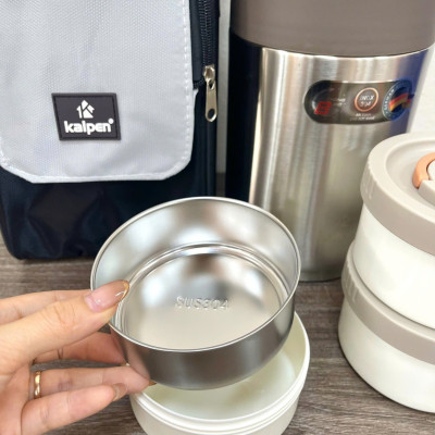 Hộp Cơm Giữ Nhiệt 3 Ngăn Inox Kalpen I1 Thể Tích 2000ml - Hàng chính hãng
