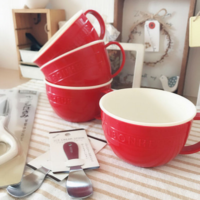 Bộ 2 cốc nhựa giả sứ YAMADA 400ml & 300ml - nội địa Nhật Bản