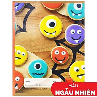 Vở Học Sinh 4 Ô Ly 96 Trang ĐL 80g/m2 - Hồng Hà - Class Monster - 0428 (Mẫu Màu Giao Ngẫu Nhiên)