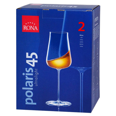 Bộ 2 ly pha lê uống vang Rona 450 ml Slovakia Czech Republic