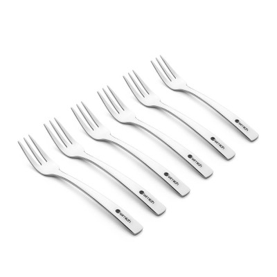 Bộ 6 dĩa tráng miệng Elmich EL0002D128, Hàng chính hãng, thép không gỉ 304 cao cấp - JoyMall