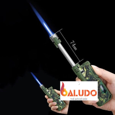 Vỏ hộp quẹt bật lửa khò 1 tia ZB-196 cổ dài có khóa ga