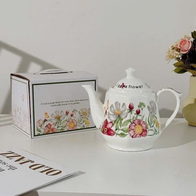 Ấm trà sứ Mùa Xuân Vintage 1 Lít Hàng chính hãng