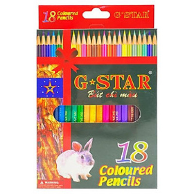 Hộp Bút Chì 18 Màu Gstar