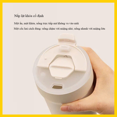 Bình giữ nhiệt cà phê Timemore |  thép không gỉ, chống tràn, lõi gốm.