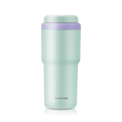 Ly giữ nhiệt LocknLock 480ml Daily Macaron Tumbler màu xanh LHC3292GRN, Hàng chính hãng thép không gỉ 316L - JoyMall