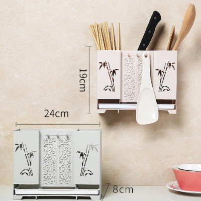 Kệ Cắm Dao Trúc Xinh : Kệ Đũa Muỗng Dán Tường , Để Bàn - Chính Hãng 