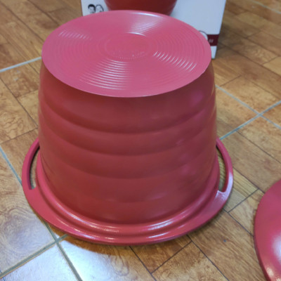 Nồi hầm nhôm đúc Hàn Quốc T&K Eco Solar 24cm thành cao 18cm dung tích 6L đáy từ