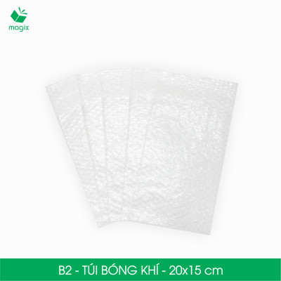 B2 - 20x15 cm - 50 Túi bóng khí chống sốc đóng hàng - Túi gói hàng, bọc chống sốc, xốp chống sốc