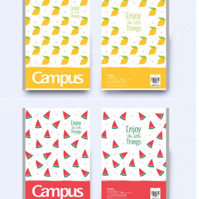 [Lốc 10 cuốn] Vở kẻ ngang Campus 80/120 trang Four Season 2/ Gift / Enjoy nhiều hình dáng đáng yêu