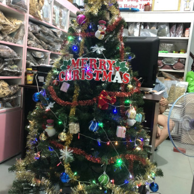 Cây thông noel màu xanh cao 90cm - Tán dày và đẹp, cây thông chắc chắn và dể tháo lắp