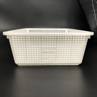 Rổ nhựa chữ nhật Inomata Simple - Màu trắng - Hàng Nội Địa Nhật Bản