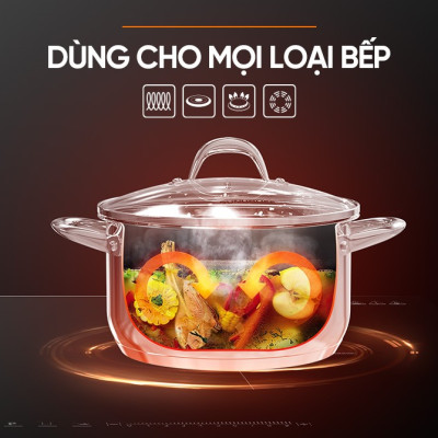 NỒI INOX 3 ĐÁY SUNHOUSE SHG301-28 - Hàng Chính Hãng