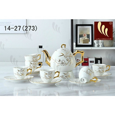 Bộ âm chén pha trà  có đế kê ấm - ANTH674