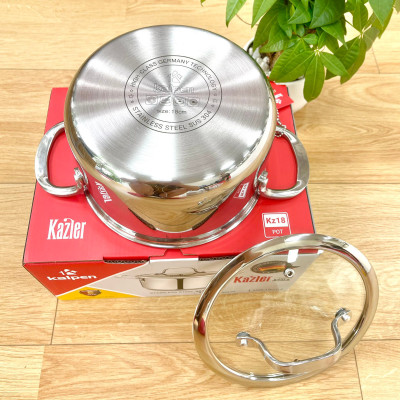 Nồi Inox 3 lớp đúc liền khối Kalpen Kazler 20cm dung tích 3.7L hàng Đức - Hàng chính hãng