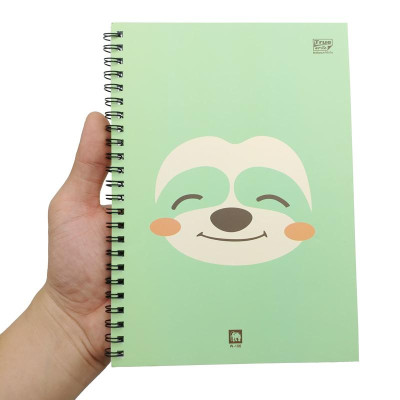 Sổ Lò Xo A5 Kẻ Ngang 100 Trang 70gsm - Elephant WP-106 - Màu Xanh Lá