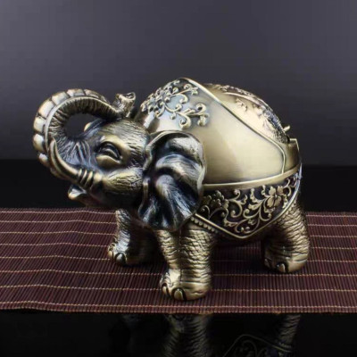 gạt tàn chú voi đứng bằng đồng ( tặng sét 4 cọ vệ sinh vòi ám nội địa nhật )