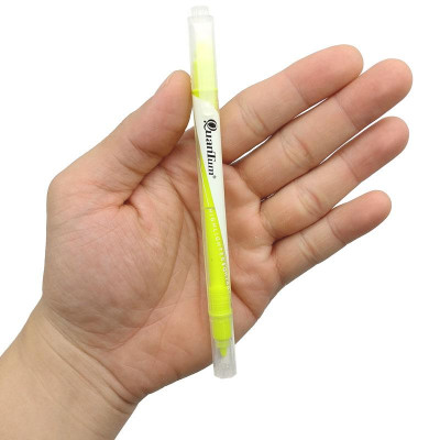 Bút Dạ Quang 2 Đầu - Quantum QH780 - Màu Vàng