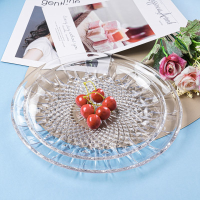 Khay trái cây nhựa JB vân gợn sóng - Trong suốt - Hàng nhập khẩu chính hãng Cobihome