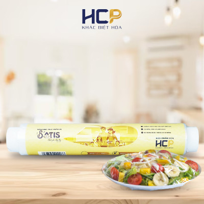 Combo 2 Lõi Màng Bọc Thực Phẩm PE SATIS 30cm x 100m Không Chứa Chất Phụ Gia Gây Hại Sức Khỏe Dùng Được Cho Lò Vi Sóng