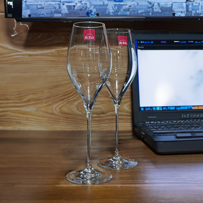 Bộ 2 ly pha lê uống vang Rona 430 ml Slovakia Czech Republic
