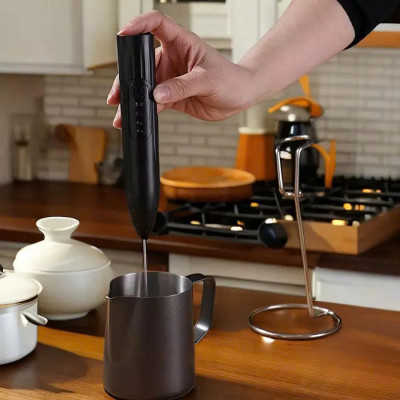 Máy Đánh Bọt Que Tạo Bọt Cafe Mini,  Trứng Cầm Tay  Không Dây Tích Điện 3 Chế Độ