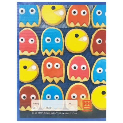 Vở Học Sinh 4 Ô Ly 96 Trang ĐL 80g/m2 - Hồng Hà - Class Monster - 0428 (Mẫu Màu Giao Ngẫu Nhiên)