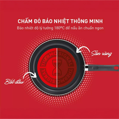 Chảo xào Tefal Day By Day (26cm/28cm) - Hàng chính hãng